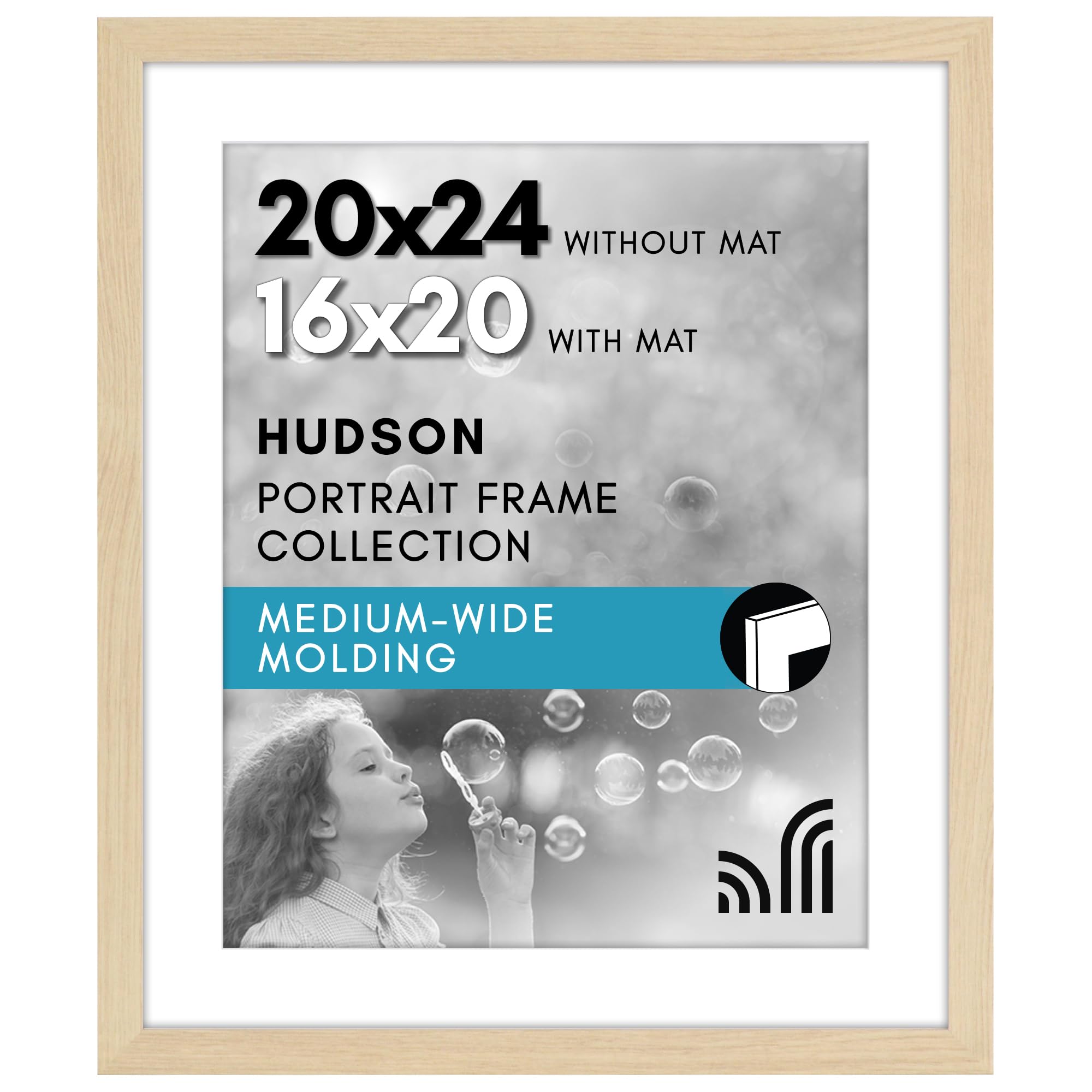 Amazon.com - Americanflat 20x24 Poster Frame - Natural Oak